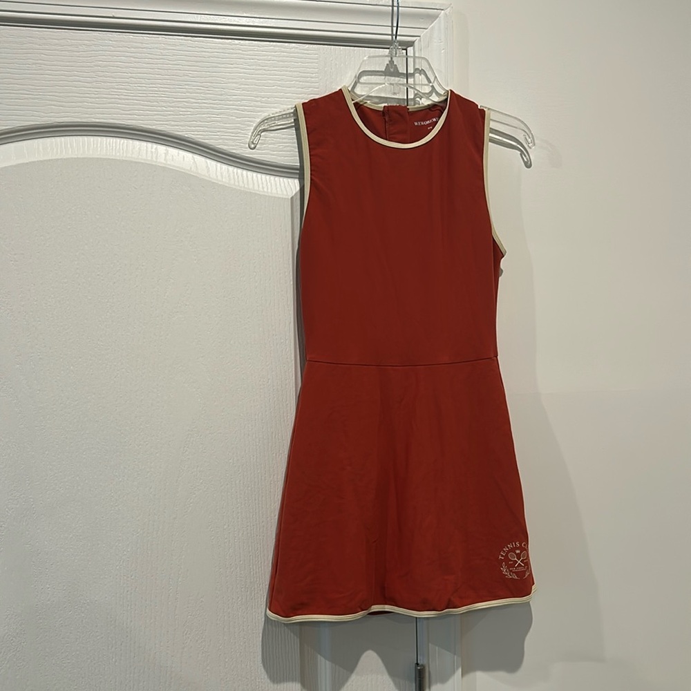 WeWoreWhat Red Mini Tennis Dress